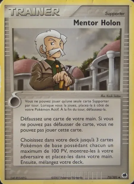 Mentor Holon, carte Pokémon DF 75 — extension EX Île des Dragons