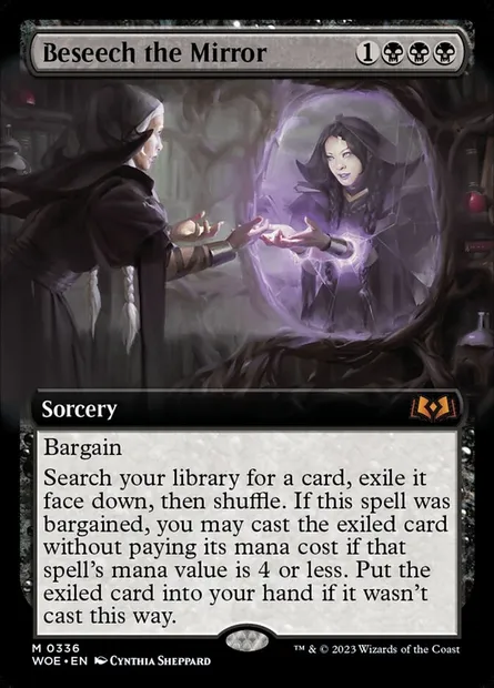 Beseech the Mirror, Magic card WOE 336 — Wilds of Eldraine set
