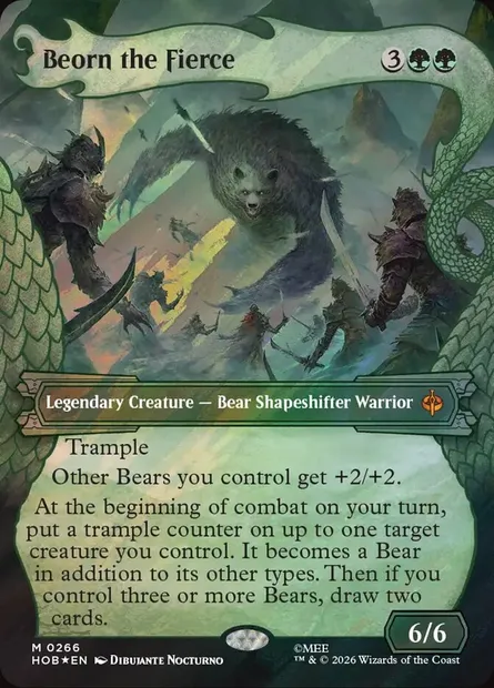 Beorn le farouche, carte Magic HOB 266 — extension The Hobbit