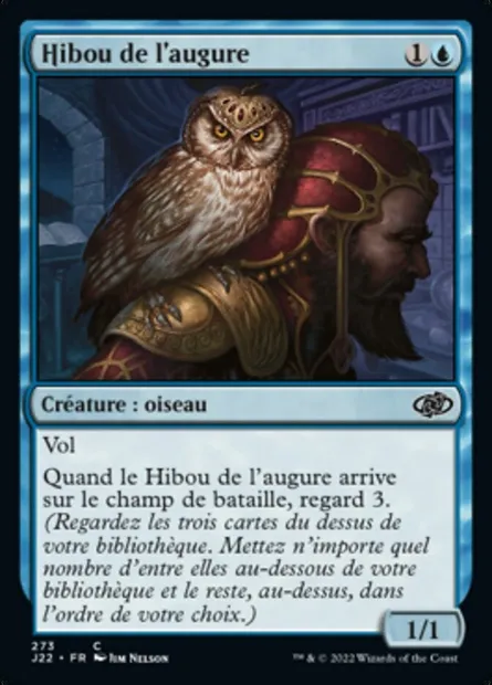 Hibou de l'augure, carte Magic J22 273 — extension Jumpstart 2022