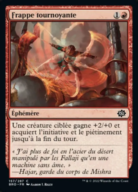 Frappe tournoyante, carte Magic BRO 157 — extension La Guerre Fratricide