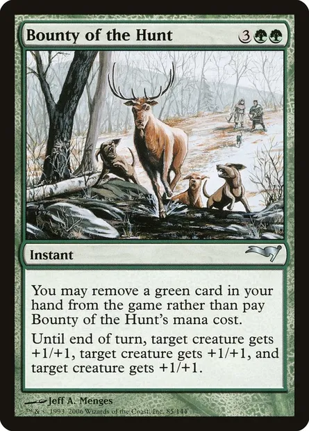 Bounty of the Hunt, Magic card CST 85 — Coldsnap Theme Decks set