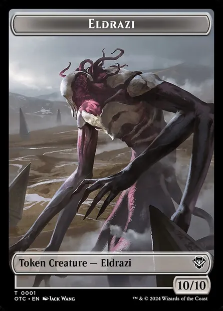 Eldrazi, carte Magic TOTC 1 — extension Outlaws of Thunder Junction Commander Tokens