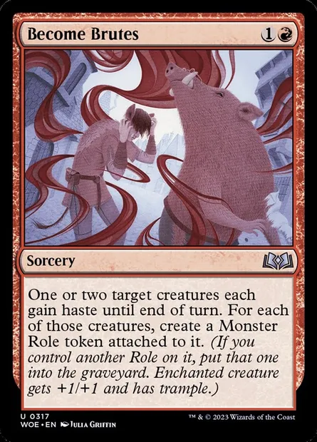 Become Brutes, Magic card WOE 317 — Wilds of Eldraine set