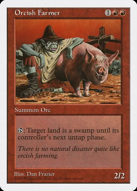 Fermier orque, carte Magic 5ED 256 — extension Cinquième Edition