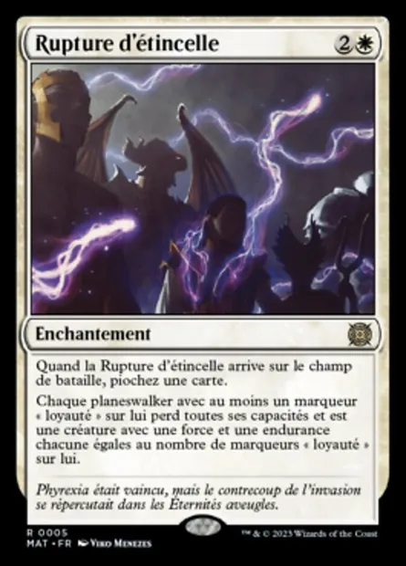 Rupture d'étincelle, carte Magic MAT 5 — extension L'invasion des machines : le jour d'après