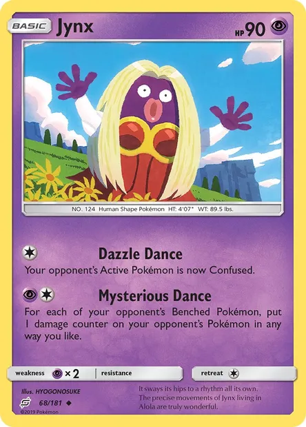 Jynx, Pokémon card TEU 68 — Team Up set