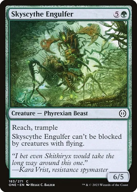 Skyscythe Engulfer, Magic card ONE 183 — Phyrexia: All Will Be One set