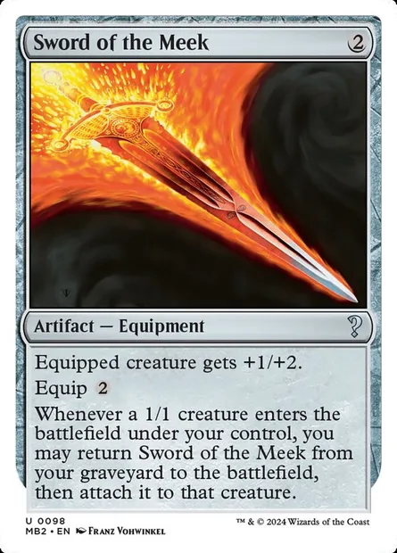 Épée des humbles, carte Magic MB2 98 — extension Mystery Booster 2