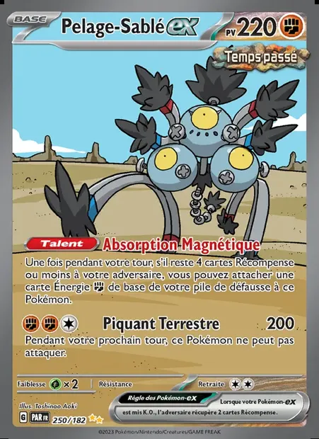 Pelage-Sablé-ex, carte Pokémon PAR 250 — extension Faille Paradoxe