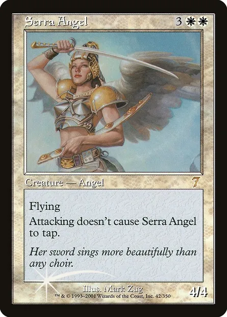 Serra Angel, Magic card 7ED 42★ — Seventh Edition set