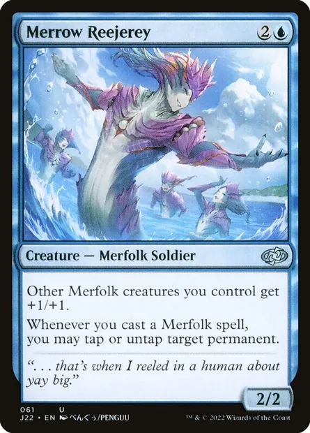 Merrow Reejerey, Magic card J22 61 — Jumpstart 2022 set