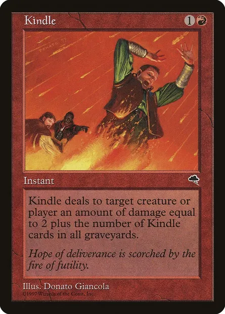 Kindle, Magic card TMP 184 — Tempest set