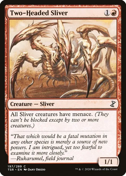 Two-Headed Sliver, Magic card TSR 197 — Time Spiral Remastered set