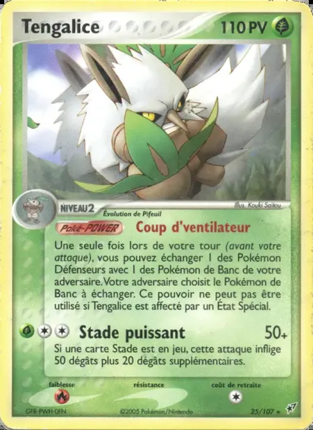 Tengalice, carte Pokémon DX 25 — extension EX Deoxys