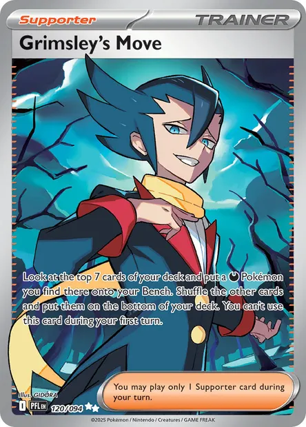Grimsley's Move, Pokémon card PFL 120 — Phantasmal Flames set