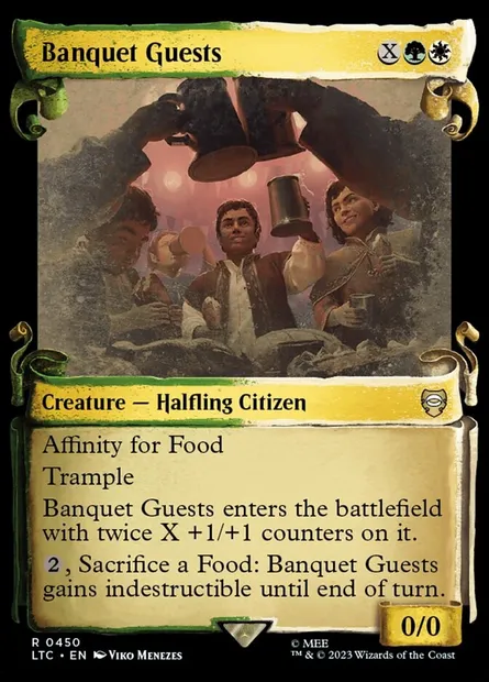 Banquet Guests, Magic card LTC 450 — Tales of Middle-earth Commander set