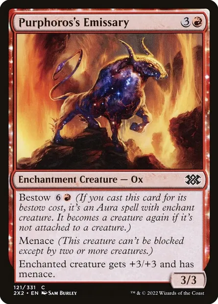 Purphoros's Emissary, Magic card 2X2 121 — Double Masters 2022 set