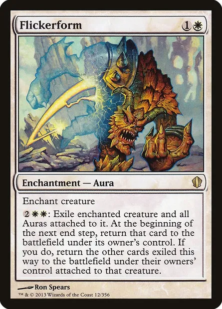 Flickerform, Magic card C13 12 — Commander 2013 set