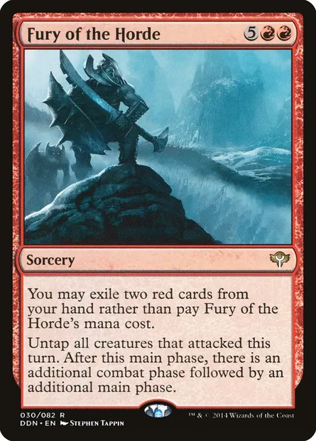 Fureur de la horde, carte Magic DDN 30 — extension Duel Decks: Speed vs. Cunning