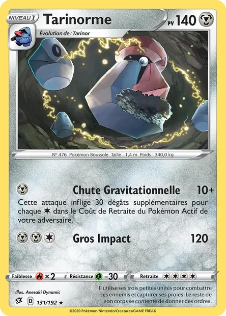 Tarinorme, carte Pokémon RCL 131 — extension Clash des Rebelles