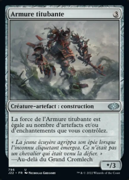 Armure titubante, carte Magic J22 796 — extension Jumpstart 2022