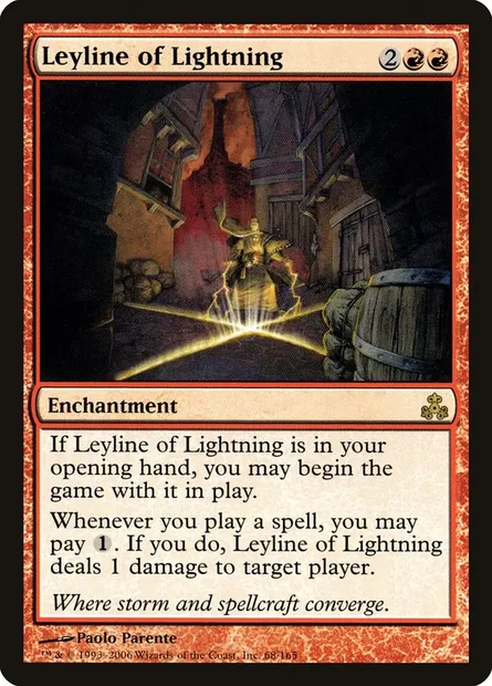 Leyline of Lightning, Magic card GPT 68 — Guildpact set