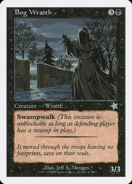 Bog Wraith, Magic card S99 67 — Starter 1999 set