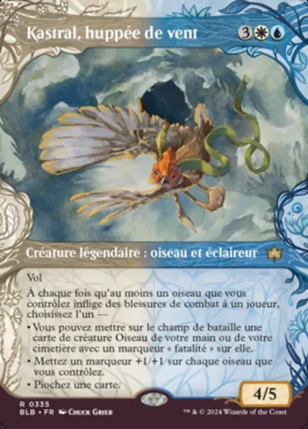 Kastral, huppée de vent, carte Magic BLB 335 — extension Bloomburrow