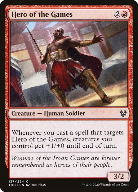 Hero of the Games, Magic card THB 137 — Theros Beyond Death set
