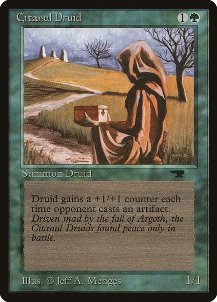 Citanul Druid, carte Magic ATQ 31 — extension Antiquities