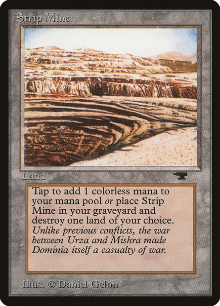 Strip Mine, Magic card ATQ 82b — Antiquities set