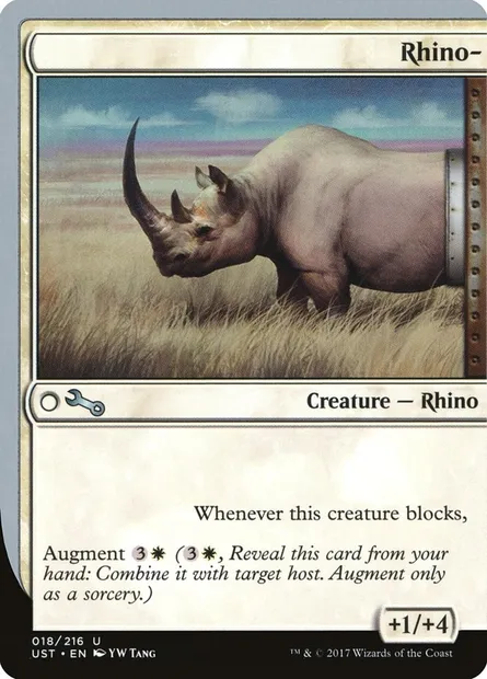 Rhino-, carte Magic UST 18 — extension Unstable