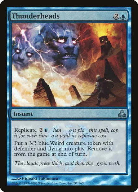 Orage de têtes, carte Magic GPT 37★ — extension Le Pacte des Guildes