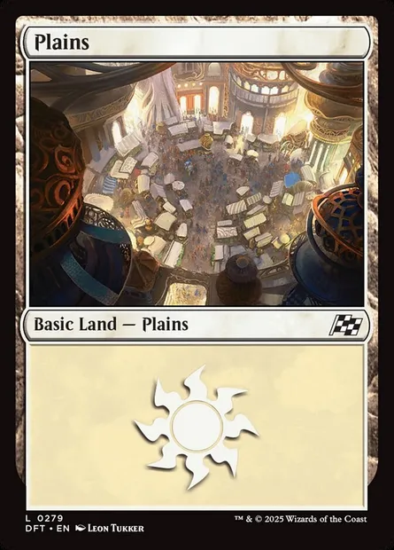 Plains, Magic card DFT 279 — Aetherdrift set