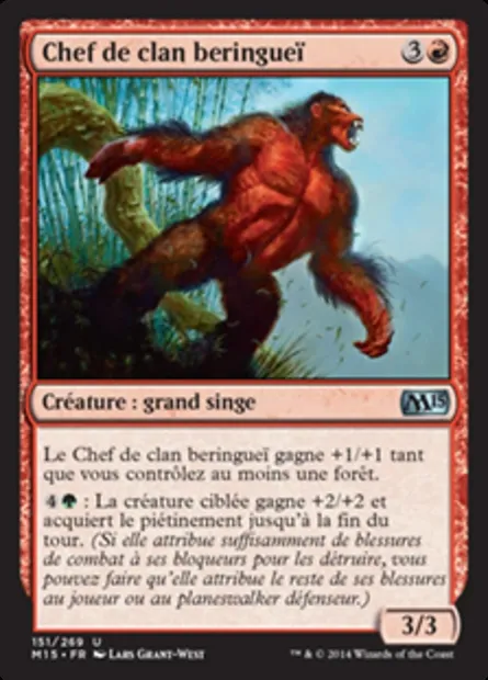 Chef de clan beringueï, carte Magic M15 151 — extension Magic 2015