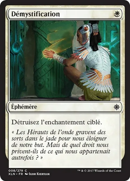 Démystification, carte Magic XLN 8 — extension Ixalan