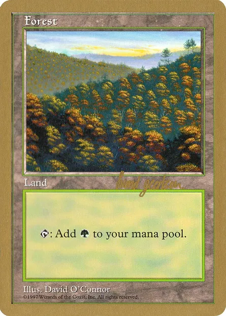 Forest, Magic card WC97 sg448 — World Championship Decks 1997 set