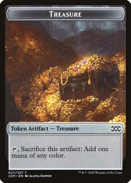 Treasure, carte Magic T2XM 27 — extension Double Masters Tokens