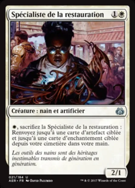 Spécialiste de la restauration, carte Magic AER 21 — extension La révolte éthérique