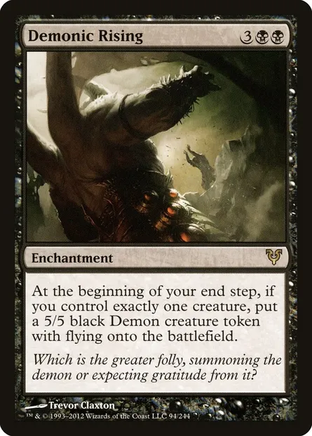 Demonic Rising, Magic card AVR 94 — Avacyn Restored set