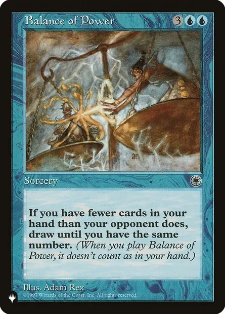 Balance of Power, Magic card PLST POR-41 — The List set
