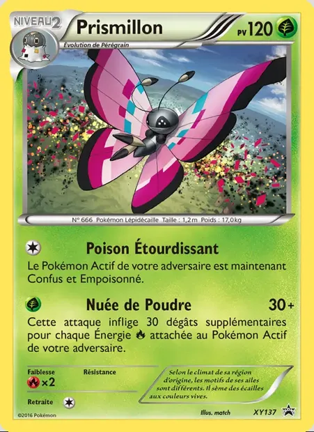 Prismillon, carte Pokémon XY 137 — extension Promo XY