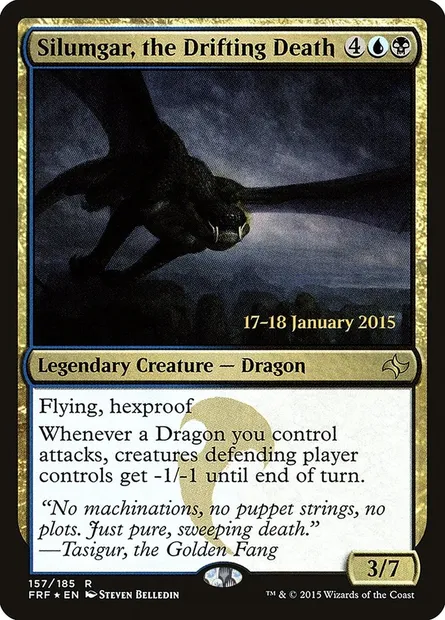 Silumgar, the Drifting Death, Magic card PFRF 157s — Fate Reforged Promos set