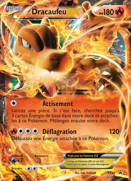 Dracaufeu EX, carte Pokémon XY 29 — extension Promo XY