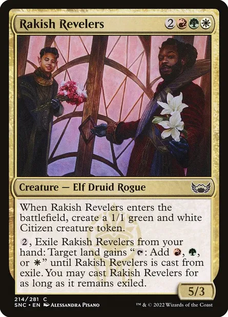 Rakish Revelers, Magic card SNC 214 — Streets of New Capenna set