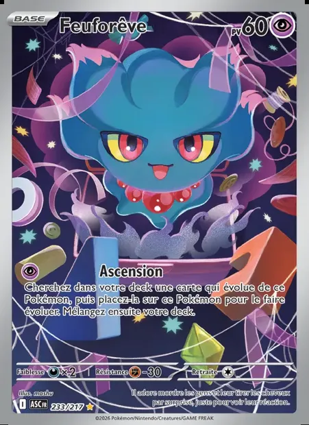 Feuforêve, carte Pokémon ASC 233 — extension Héros Transcendants