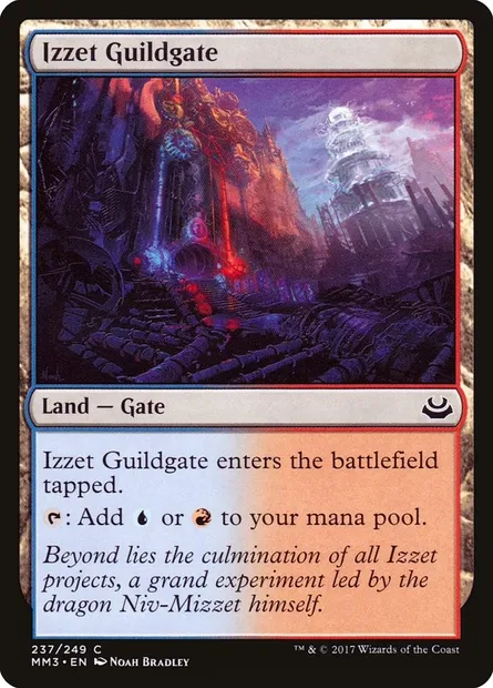 Izzet Guildgate, Magic card MM3 237 — Modern Masters 2017 set