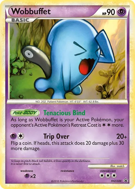 Wobbuffet, Pokémon card HGSS 04 — HGSS Black Star Promos set