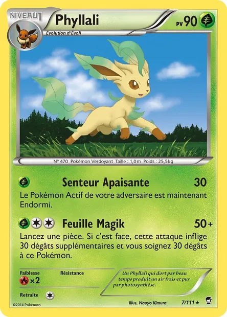 Phyllali, carte Pokémon FFI 7 — extension Poings Furieux